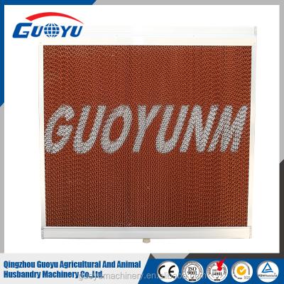 China Water to Air Cooling Honeycomb Pad Cooling/Evaporative Cooling Pad Cooler with 7060/7090/5090 Stainless Steel Galvanized Frame for sale