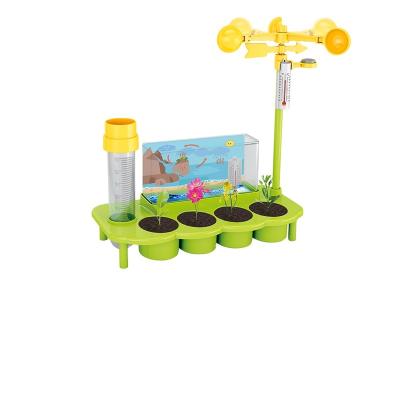 China Plastic YQ Plant toy science model system assemble plant ecological weather station educational STEM toys for kids for sale