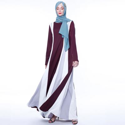 China Wholesale new fashion plus size large size abaya stitching S-XXL islamic dress color islamic clothing abaya for sale