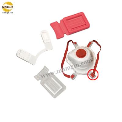 China PPE Cup Mask Material Adjustable Buckle Plastic Buckle For Respirator for sale