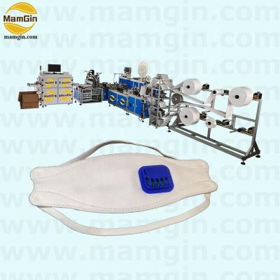 China Full FFP2 N95 Automated PPE Ultrasonic Welding Head Band Loop Fish Mask Machine for sale