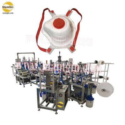 China PPE One Step FFP3 Buckle Cup Face Mask Respirator Making Machine for sale