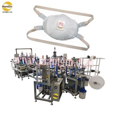 China High Quality Cool PPE Inlet N100 Valve Cup Mask Production Line for sale