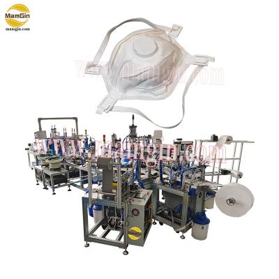 China High Quality N100 Adjustable PPE Buckle Ties Cup Mask Making Machine for sale