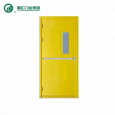 China JIAHUI EN/BS/INTERTEK WHI DOORS Industrial Listed Steel Fireproof Emergency Door With Push Bar Exit Device for sale