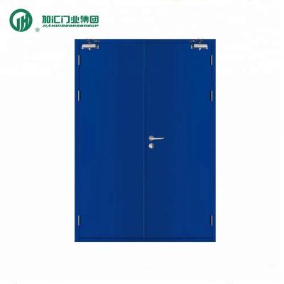 China JIAHUI Swing DOORS Fireproof Double Sheet Steel Fire Rated Door for Warehouse and Construction Soundproof Acoustic Door for sale