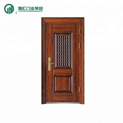 China JIAHUI DOORS Exterior Steel Security Entry Door Swing In Door for sale