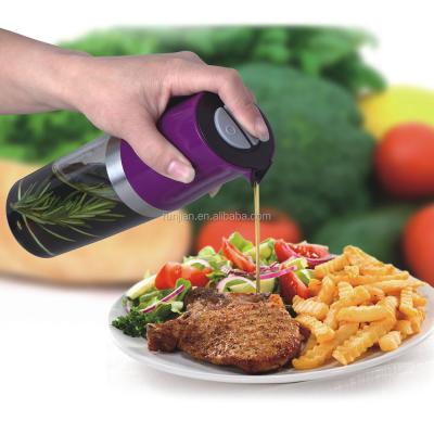 China Plastic Viable 2 in 1 Salad Dressing Dispenser, Spray Olive Oil and Vinegar Bottle for sale