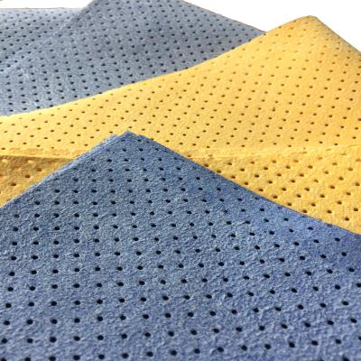 China Durable Perforated Microfiber PU Leather Cloth For Car Cleaning for sale