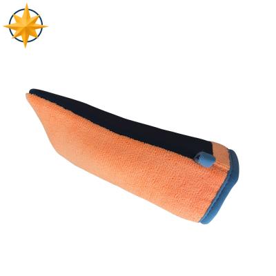 China Newest Eco-friendly Microfiber Clay Glove Car Nano Clay Polishing Magic Glove for sale