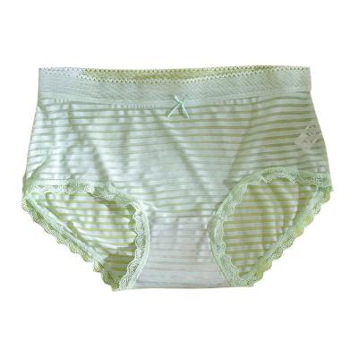 China UNICE Wholesale Regenerative Ice Silk Striped Transparent Women's Breathable Briefs With Pure Material Ice Silk Panties Underwear For Summer for sale