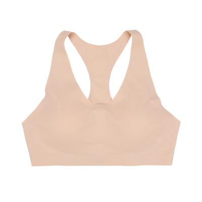 China Low MOQ UNICE OEM Services One Piece Wire Bra Non Padded Seamless Elastic Pullover Sports Yoga Bra US Size High Quality and Good for sale