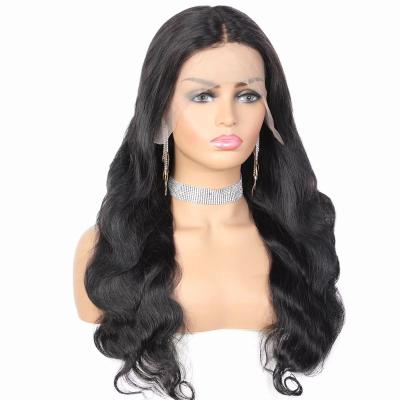 China Body Wave 13x4 Lace Front Human Hair Brazilian Transparent Frontal Wig For Black Women for sale