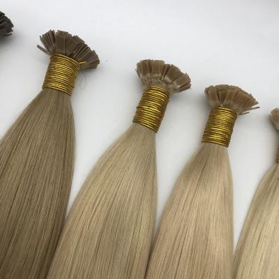 China / 100%human hair double tip extension tip natural raw hair cuticle pulled flat wholesale virgin flat extension tip natural raw hair unprocessed for sale