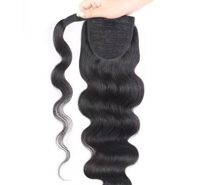 China Aliballad Ponytail 2 Combs Women Remy Hair Clip Ins For Brazilian Body Wave Drawstring Ponytail Hair Extensions 2 Combs for sale