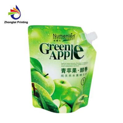 China Moisture Proof Stand Up Pouch With Spout In Fruit Shape Doy Pack Bag for sale