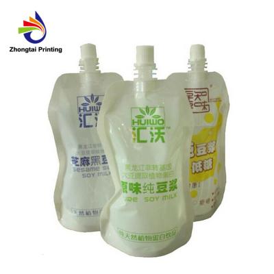 China Moisture Proof Logo Printed Beverage Bag, Milk Bag, Stand Up Spout Pouch for sale