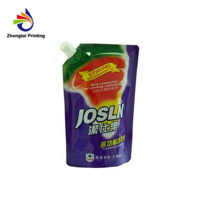 China Moisture proof stand up spout pouch for liquid detergent for sale