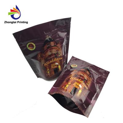 China Recyclable Moisture Proof Self Standing Aluminum Foil Coffee Powder Bag Pouch for sale