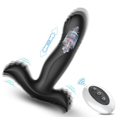 China Wireless Remote Control 10 Speed ​​3 Speed ​​Wireless Remote Control Anal Plug Stimulator Plug G-spot Thrusting Coupling Vibrator is applica for sale