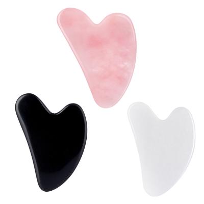 China Customized Whitening Shape Anti Aging Crystal Jade Scraper Lapis Lazuli Face Massage Gua Sha Tools for sale