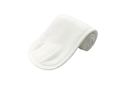 China Cosmetic Headband Logo Terry Cloth Spa Headband Custom Cotton Soft Beauty Skin Care Elastic Face Washing for sale