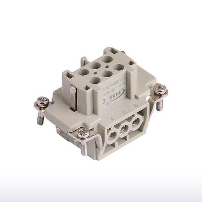 China Electrical And Signal Connection WZUMER 6 Pins Male And Female Sockets Heavy Duty Connector for sale