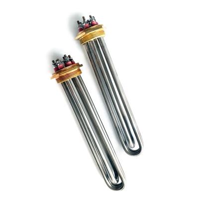 China Hotels 3kw/4kw/6kw/10kw/12kw Stainless Electric Flange Immersion Tank Tubular Heater for sale