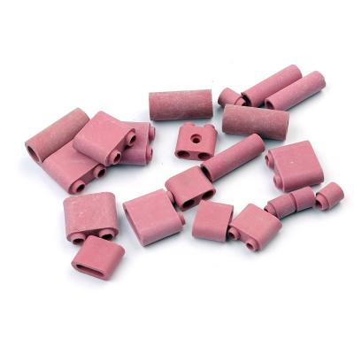 China Pink or White High Heat Transfer Insulating 95 Alumina PWHT Beads Ceramic Insulation Beads Pad Ceramic Heater for sale