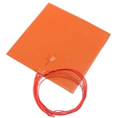 China Silicone Material Heat Bed 500x500 3d Printer 1.5mm Silicone Rubber Heater for sale