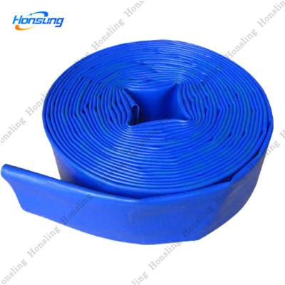 China Best quality lightweight 4 inch 6inch flexible agricultural irrigation pvc layflat water hose 8 inch. of diameter for sale