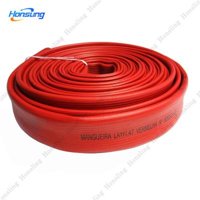 China Agriculture Irrigation Fire Resistant 2 Inch Extended 4 Inch Extended Pump Flat Discharge Layflat Water Collapsible Heavy Duty Hose 100 Ft Cheap Price for sale