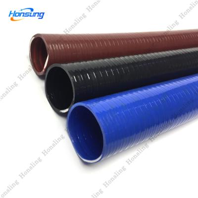 China Excellent pressure & 2 Inch Vacuum Rating Heavy Duty Flexible Blue Plastering Mortar Pump Discharge Hose 100 Ft for sale