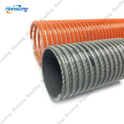 China For Fish Suction 75mm 100mm Fabric Reinforced PVC High Pressure Flexible Suction Hose Manufacturers for sale