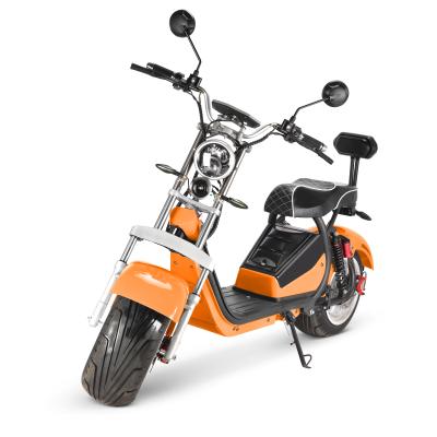 China New model citycoco electric scooter X16 2000W 40AH double seat powerful halley electric scooter big battery unisex model for sale