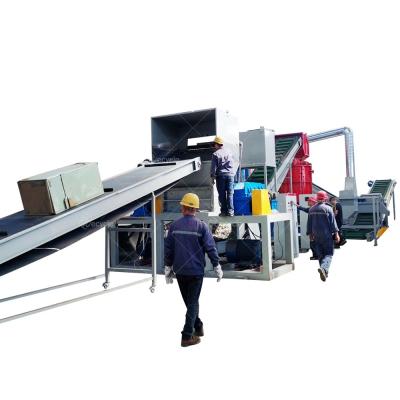 China 25-100units/H Fridge Recycling Machine / Home Appliance Refrigerator Dismantling Machine for sale