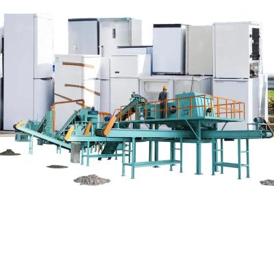 China Used Fridge Recycling Machine , Scrap Refrigerator Recycling Plant for sale