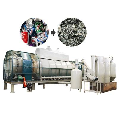 China Industrial Aluminum Can Paint Removal System , Continuous Carbonization Furnace for sale