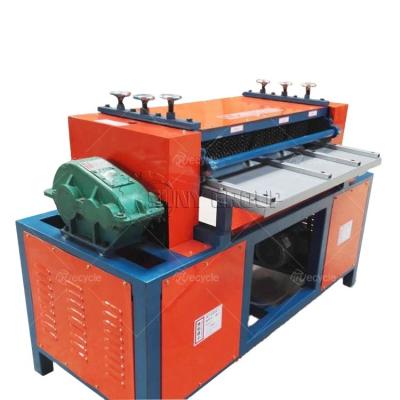 China Red Waste Aluminum Copper Radiator Separator Machine AC Radiator Peeling Machine for sale