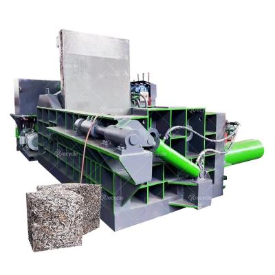 China 22kW Power Semi-auto Hydraulic Metal Pressing Baling Packaging Baler for Scrap Metal for sale