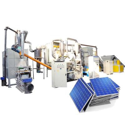 China Full Auto Manufacturing Plant Solar Panel Recycling Line with Capacity 300-1000 Kg/h for sale