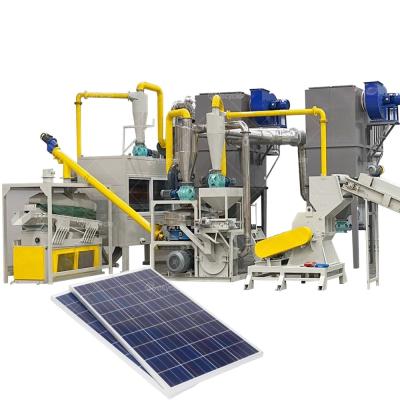 China Eco-Friendly High Recovery Solar Panel Recycling Production Line for Metal Separation for sale