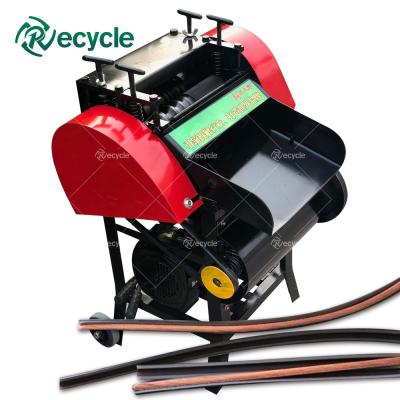 China Gepersonaliseerde Spanningsdraad Peeler Schroot Kabel Stripping Machine voor Rood Blauwe Kabels Te koop