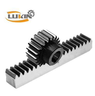 China Building Material Shops Machinery Custom Pinion And Rack Gears Stainless Steel And C45 Steel Rack And Pinion for sale