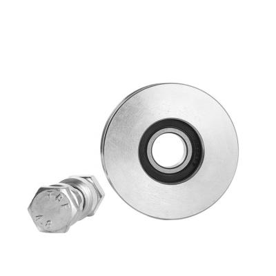 China Industrial Door Wheel V U Groove Heavy Duty Sliding Pulley Wheel For Sliding Door for sale