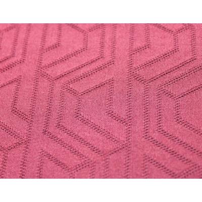 China Abrasion-Resistant Hot Sale & High Quality Dark Red Poly  Jersey Fabric Polyester Computer Jacquard Fabric for sale