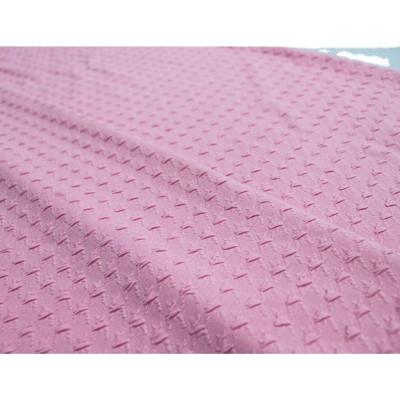 China Stretch Hot Sale & High Quality Bright Pink Polyester Customize Sports Cloth Polyester Jacquard Fabric for sale