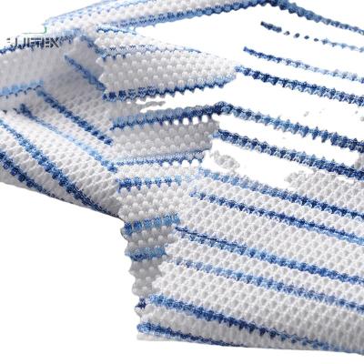 China Stretch China Blue And White Honeycomb Structure Jacquard Nylon Spandex Fabric for sale