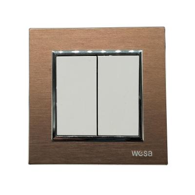 China New Style ABS/PC Fashion Design Euro LED 2 Way Electric Touch Light Switch for sale