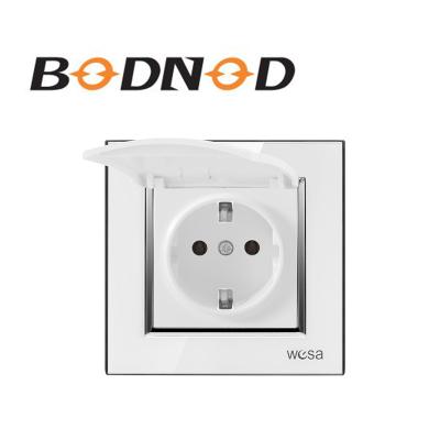 China Factory Price New Design Residential / Multipurpose European Waterproof Wall Socket for sale